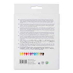 Faber-Castell Goldfaber Aqua Dual Markers - Assorted, Set of 12 (back of package)