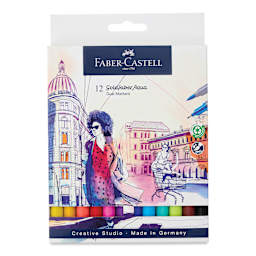 Faber-Castell Goldfaber Aqua Dual Markers - Assorted, Set of 12 (front of package)