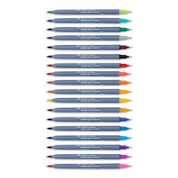 Faber-Castell Goldfaber Aqua Dual Markers - Assorted, Set of 18 (markers with caps removed)