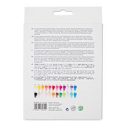 Faber-Castell Goldfaber Aqua Dual Markers - Assorted, Set of 24 (back of package)