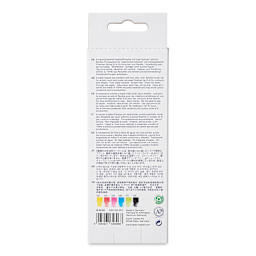 Faber-Castell Goldfaber Aqua Dual Markers - Assorted, Set of 6 (back of package)