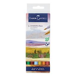 Faber-Castell Goldfaber Aqua Dual Markers - Tuscany, Set of 6