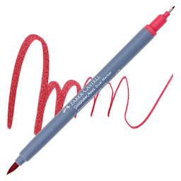 Faber-Castell Goldfaber Aqua Dual Marker - 126 Permanent Carmine marker and swatch