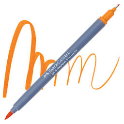 Faber-Castell Goldfaber Aqua Dual Marker - 113 Orange Glaze marker and swatch