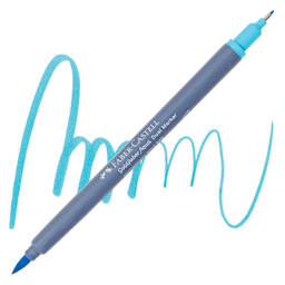 Faber-Castell Goldfaber Aqua Dual Marker - 245 Manganese Blue marker and swatch