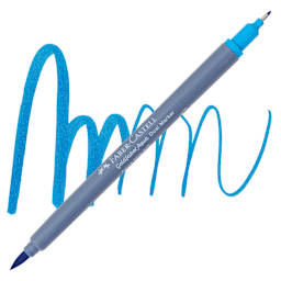 Faber-Castell Goldfaber Aqua Dual Marker - 449 Azure Blue marker and swatch
