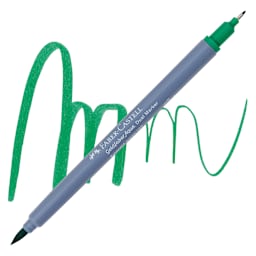 Faber-Castell Goldfaber Aqua Dual Marker - 163 Emerald Green marker and swatch