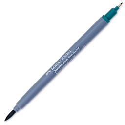 Faber-Castell Goldfaber Aqua Dual Marker - 158 Deep Cobalt Green (marker with caps removed)