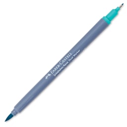 Faber-Castell Goldfaber Aqua Dual Marker - 356 Light Cobalt Green (marker with caps off)