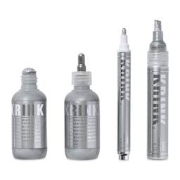 Krink Silver Permanent Ink Markers - Set of 4