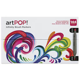 artPOP! Infinity Brush Marker Set - Set of 144, Assorted, packaging