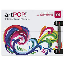 artPOP! Infinity Brush Marker Set - Set of 72, Assorted, packaging