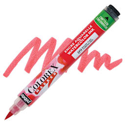 Pebeo Colorex Refillable Marker - Turkish Red, marker and swatch