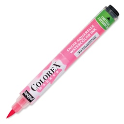 Pebeo Colorex Refillable Marker - Fluorescent Pink, cap off