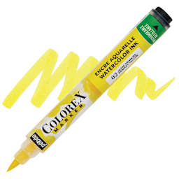 Pebeo Colorex Refillable Marker - Primary Yellow marker and swatch