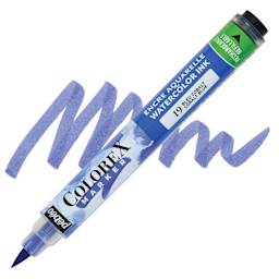 Pebeo Colorex Refillable Marker - Cobalt Blue marker and swatch