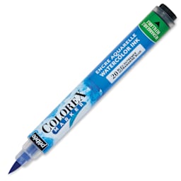 Pebeo Colorex Refillable Marker - Ultramarine Blue, cap off