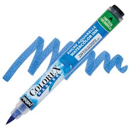 Pebeo Colorex Refillable Marker - Ultramarine Blue marker and swatch