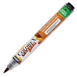 Pebeo Colorex Refillable Marker - Raw Sienna, cap off
