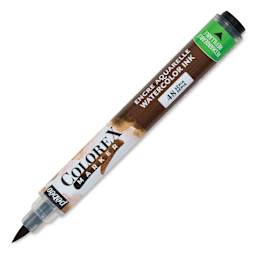 Pebeo Colorex Refillable Marker - Sepia, cap off