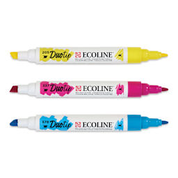 Royal Talens Ecoline DuoTip Markers - Primary, Set of 3
