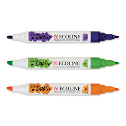Royal Talens Ecoline DuoTip Markers - Secondary, Set of 3