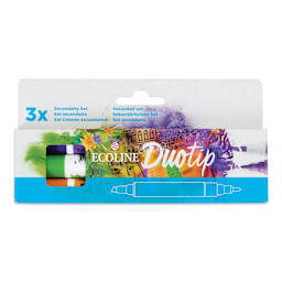 Royal Talens Ecoline DuoTip Markers - Secondary, Set of 3 front of package