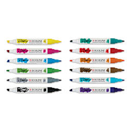 Royal Talens Ecoline DuoTip Markers - Basic, Set of 12