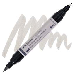 Faber-Castell Pitt Artist Pen Dual Tip Marker - Warm Grey III 272 marker and swatch