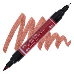 Faber-Castell Pitt Artist Pen Dual Tip Marker - Indian Red 192 marker and swatch