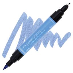 Faber-Castell Pitt Artist Pen Dual Tip Marker - Ultramarine 120 marker and swatch