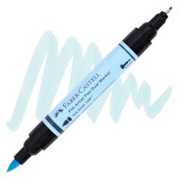 Faber-Castell Pitt Artist Pen Dual Tip Marker - Ice Blue 148 marker and swatch