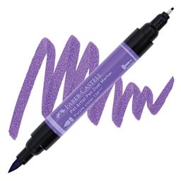Faber-Castell Pitt Artist Pen Dual Tip Marker - Purple Violet 136 marker and swatch