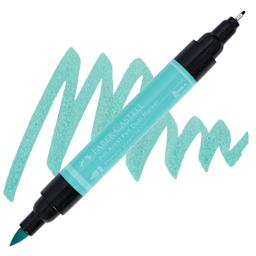 Faber-Castell Pitt Artist Pen Dual Tip Marker - Phthalo Green 161 marker and swatch