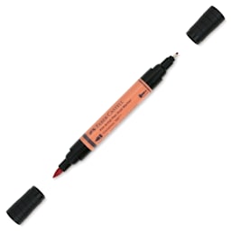 Faber-Castell Pitt Artist Pen Dual Tip Marker - Cinnamon 189 with caps removed