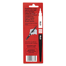 Olo Brush Handles - Black, Pkg of 2 back of package