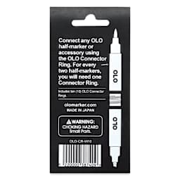 Olo Connector Rings - White, Pkg of 10