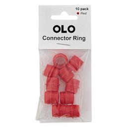 Olo Connector Rings - Red, Pkg of 10 front of package