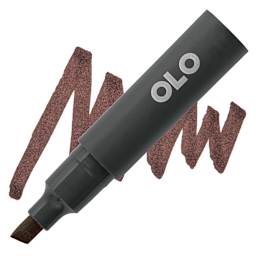 Olo Chisel Tip Half-Marker - O7.8 Smokey Quartz - marker and swatch