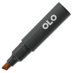 Olo Chisel-Tip Half Marker - OR7.4 Milk Tea with cap off