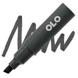 Olo Chisel Tip Half-Marker - K Pure Black and swatch