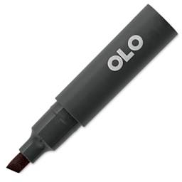 Olo Chisel Tip Half-Marker - RK Red Black with cap off