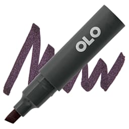 Olo Chisel Tip Half-Marker - RK Red Black marker and swatch