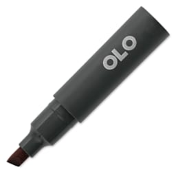 Olo Chisel-Tip Half Marker - R1.7 Carmine with cap off