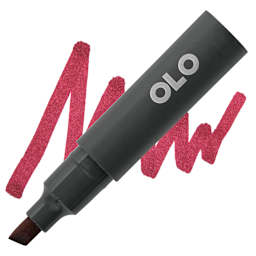Olo Chisel-Tip Half Marker - R1.7 Carmine marker and swatch