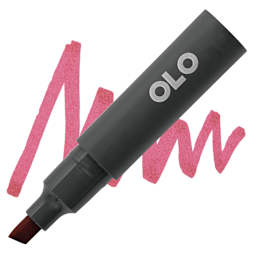 Olo Chisel-Tip Half Marker - RV0.6 Dragon Fruit marker and swatch