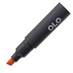 Olo Chisel Tip Half-Marker - OR2.3 Salmon with cap off
