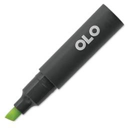 Olo Chisel-Tip Half Marker - YG2.1 Brimstone with cap off
