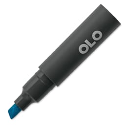 Olo Chisel Tip Half-Marker - BG0.4 Turquoise with cap off