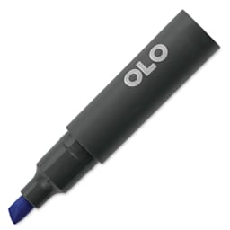 Olo Chisel-Tip Half Marker - B0.5 Blue Sapphire with cap off